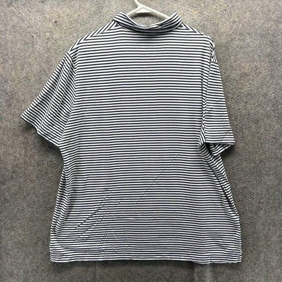 Polo Ralph Lauren Polo Shirt Mens XL Navy White Stripe Classic Fit Cotton Logo - Picture 2 of 12